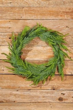 Decorator's Warehouse Christmas Wreaths|Natural Greenery^30” Natural Touch Cedar Wreath