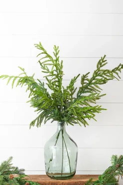 Decorator's Warehouse Natural Greenery^38” Natural Touch Norfolk Pine Christmas Spray