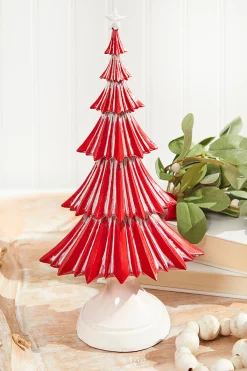 Decorator's Warehouse Christmas Accents^13" Nordic Striped Christmas Tree