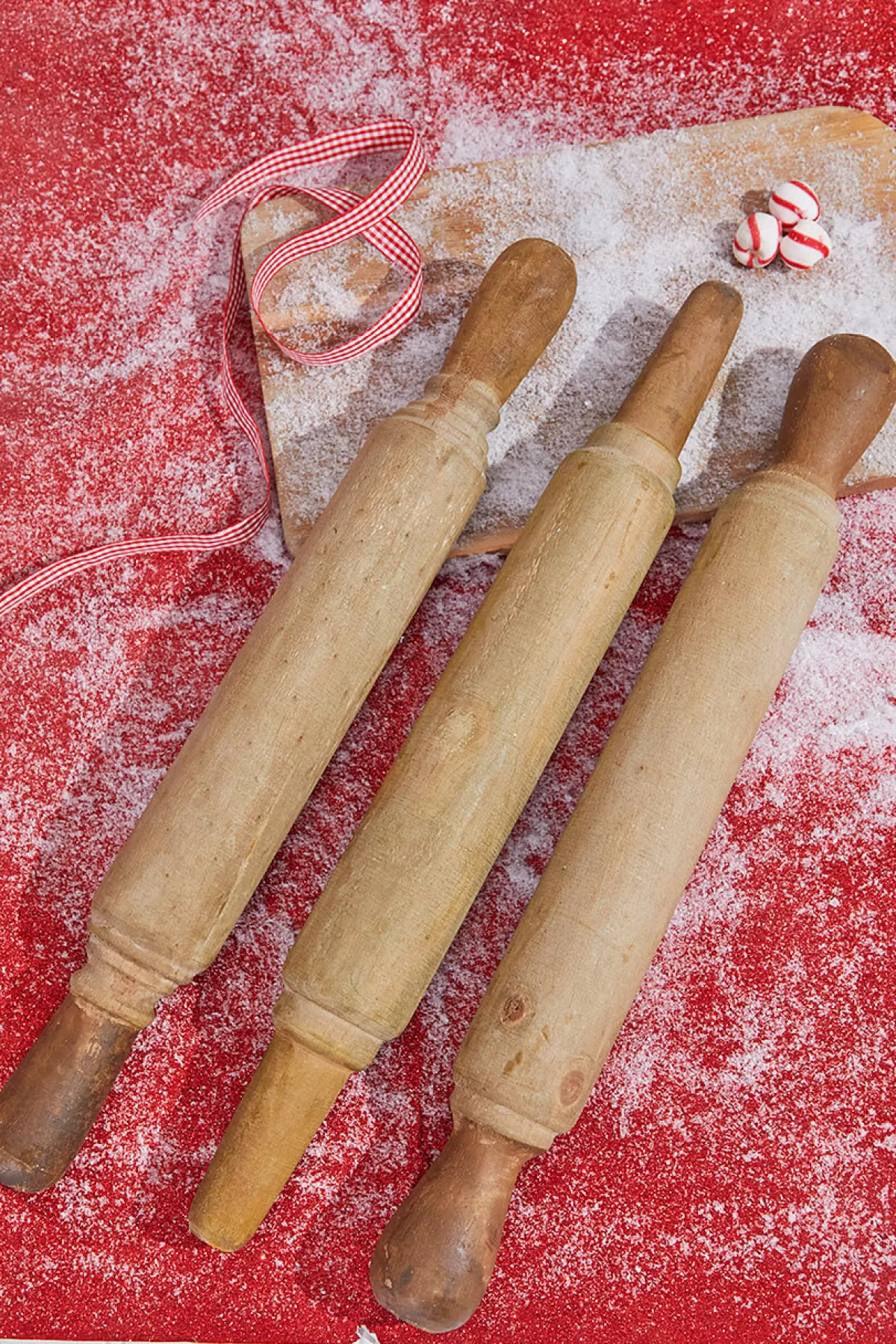 Decorator's Warehouse Christmas Accents^18” Park Hill Large Country Wood Rolling Pin