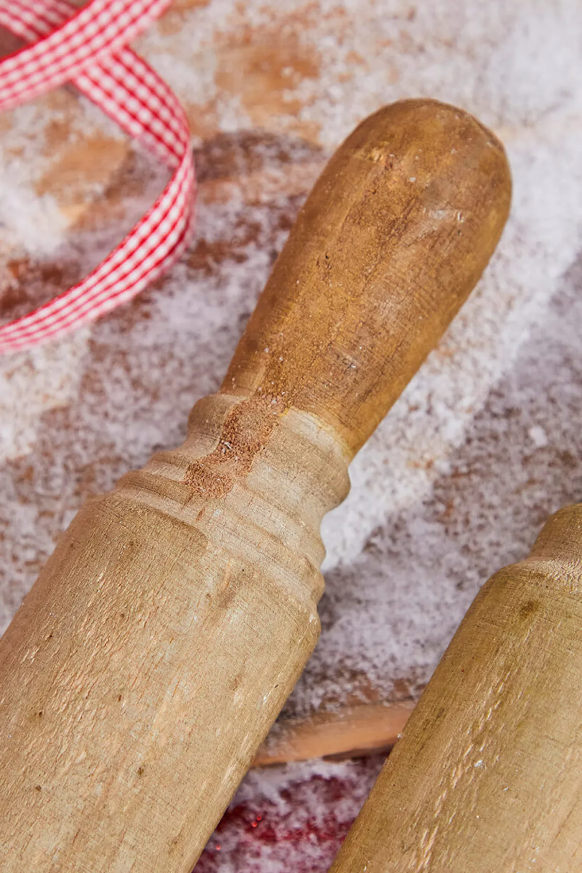 Decorator's Warehouse Christmas Accents^18” Park Hill Large Country Wood Rolling Pin
