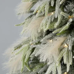 Decorator's Warehouse Christmas Trees|Christmas Trees^7.5' Pine And Pampas Artificial Christmas Tree With 550 Warm White LED Lights