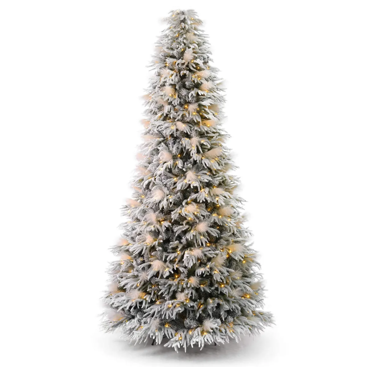 Decorator's Warehouse Christmas Trees|Christmas Trees^9' Pine And Pampas Artificial Christmas Tree With 700 Warm White LED Lights