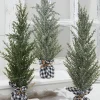 Decorator's Warehouse Christmas Accents^21" Pine Tree With Plaid Fabric