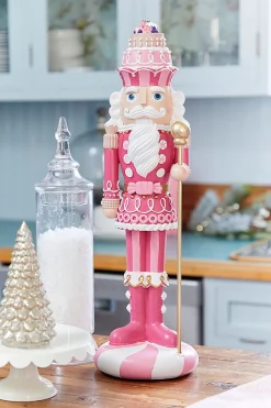 Decorator's Warehouse Christmas Accents^21" Pink Sweet Shoppe Nutcracker