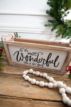 Decorator's Warehouse Christmas Accents^16” Planter - It’s The Most Wonderful Time Of The Year