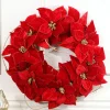 Decorator's Warehouse Christmas Wreaths^21” Poinsettia Wreath