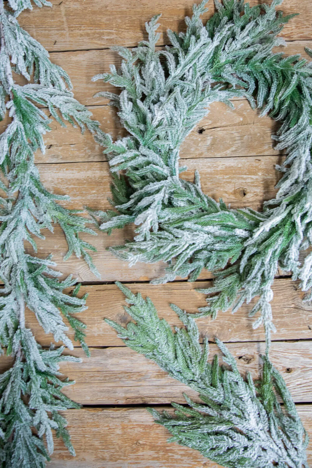 Decorator's Warehouse Natural Greenery^38” Real Touch Flocked Norfolk Spray