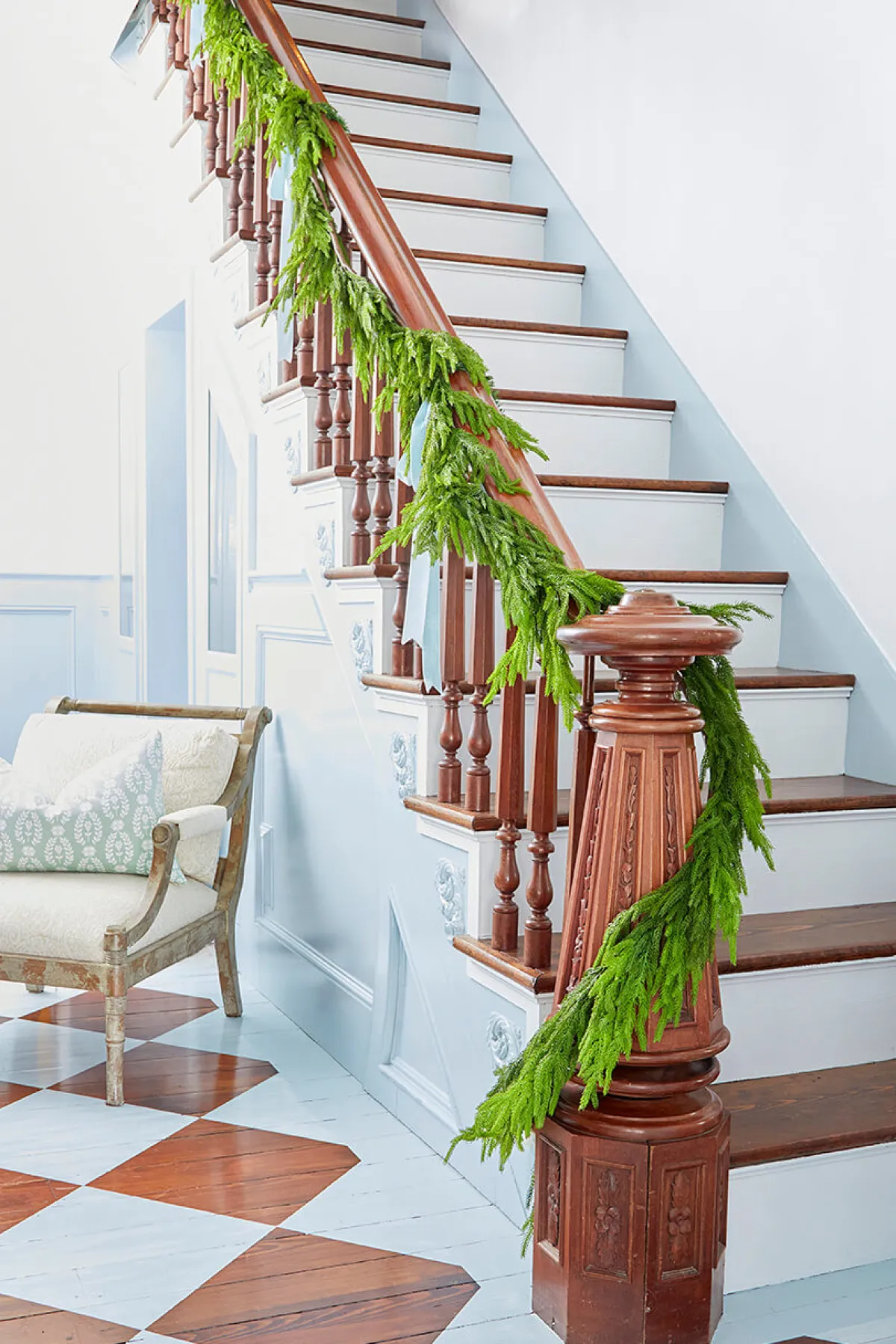 Decorator's Warehouse Christmas Garlands|Natural Greenery^192” Real Touch Norfolk Pine Garland