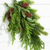 Decorator's Warehouse Natural Greenery|Christmas Teardrops^27” Real Touch Norfolk Spruce Juniper Teardrop