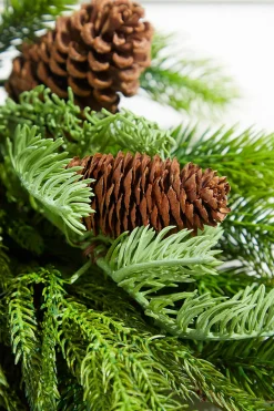 Decorator's Warehouse Natural Greenery|Christmas Teardrops^27” Real Touch Norfolk Spruce Juniper Teardrop