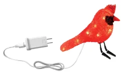 Decorator's Warehouse Outdoor Lighting^6" Red Christmas Cardinal With Clipped Feet - 10 Lights