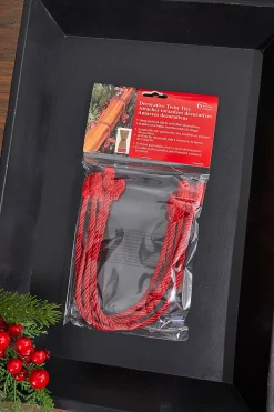 Decorator's Warehouse Christmas Garlands^16” Red Decorative Twist Ties