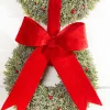 Decorator's Warehouse Christmas Accents^16.5” Red Polyester Clip Bow