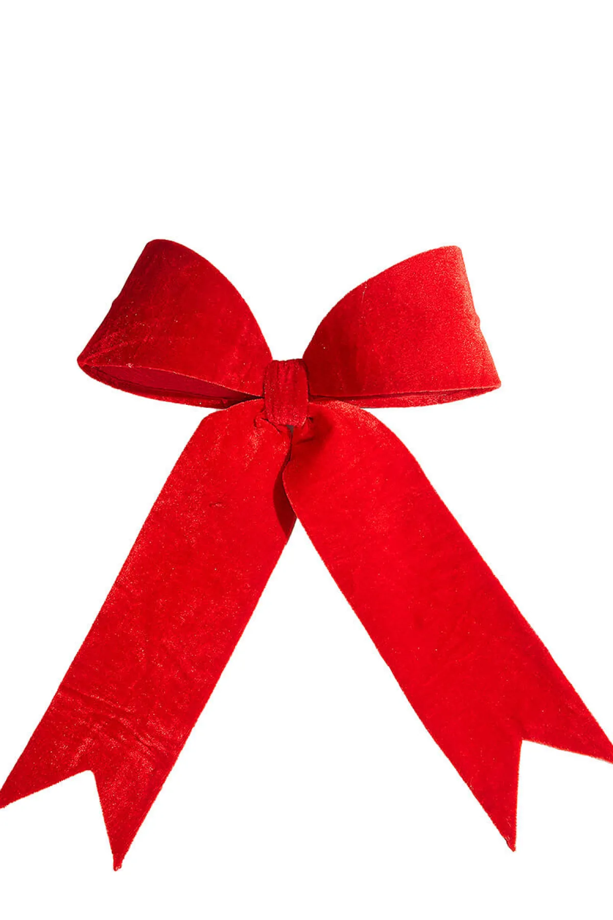 Decorator's Warehouse Christmas Accents^16.5” Red Polyester Clip Bow