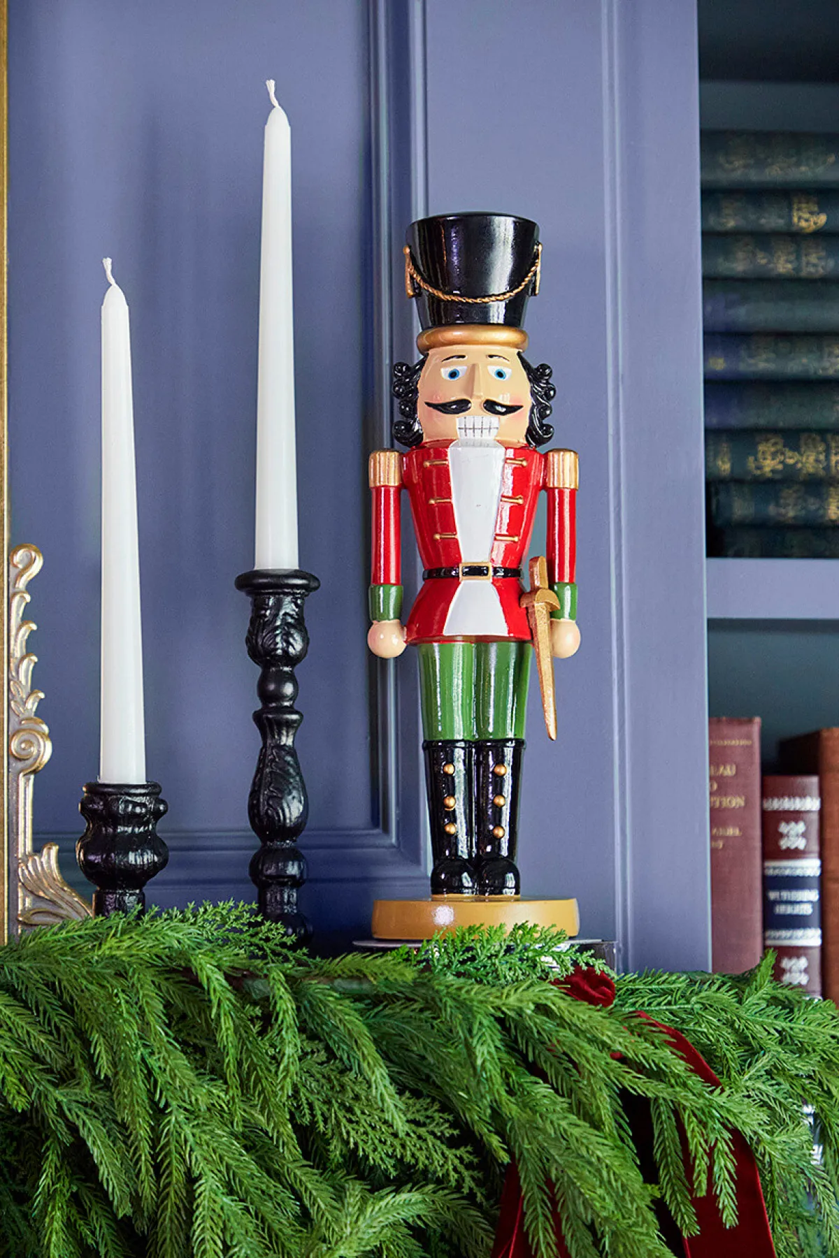 Decorator's Warehouse Christmas Accents^14” Red Resin Nutcracker Figure