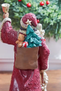 Decorator's Warehouse Christmas Accents^12.3” Resin African American Santa Figurine