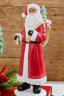 Decorator's Warehouse Christmas Accents^13” Resin African-American Santa