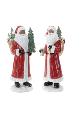 Decorator's Warehouse Christmas Accents^13” Resin African-American Santa