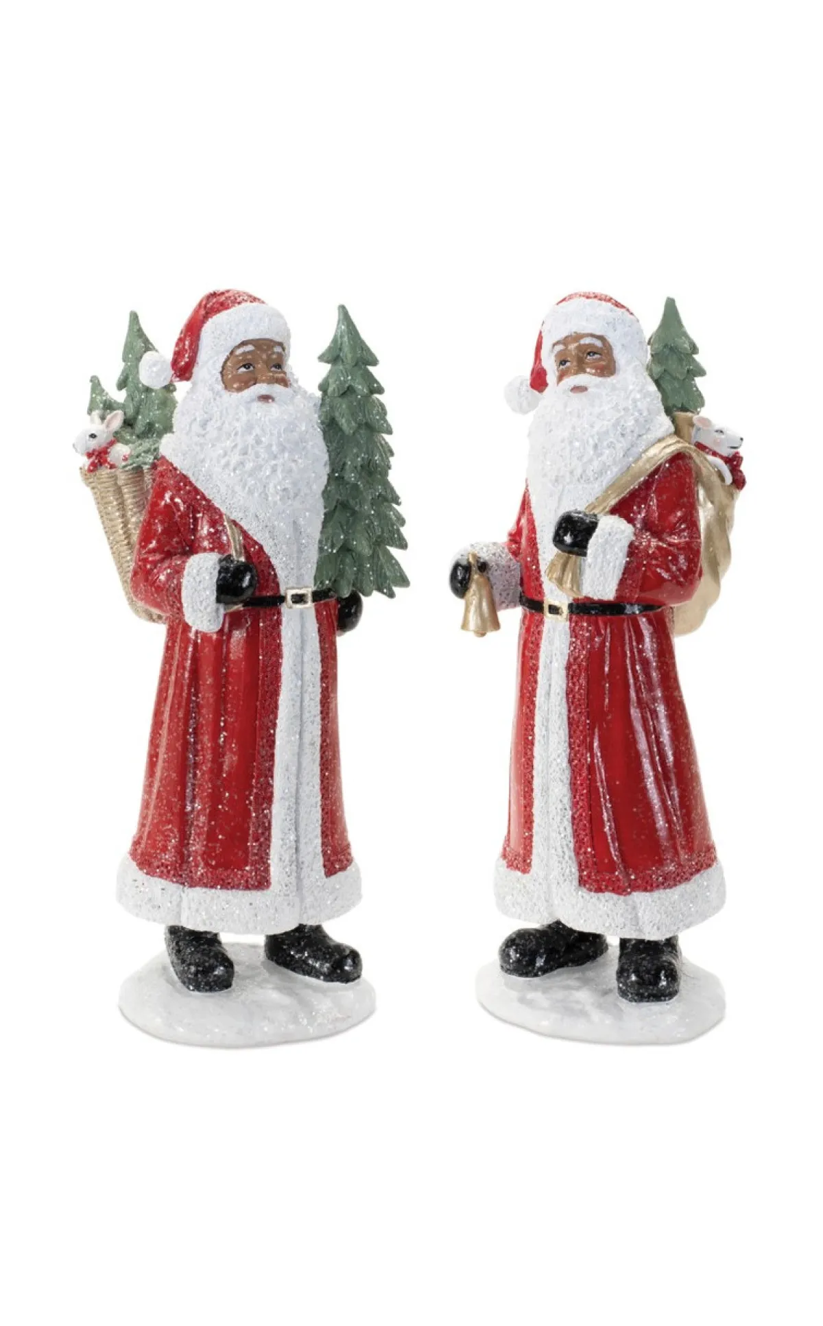 Decorator's Warehouse Christmas Accents^13” Resin African-American Santa