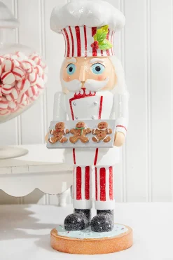 Decorator's Warehouse Christmas Accents^15" Resin Baker Nutcracker With Hat