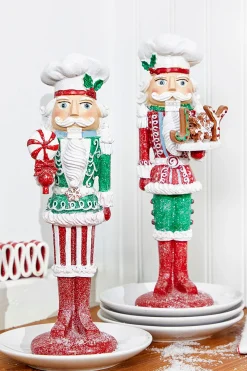 Decorator's Warehouse Christmas Accents^11.5" Resin Candy Nutcracker