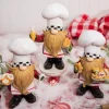 Decorator's Warehouse Christmas Accents^8.5" Resin Chef Gnome Figurine