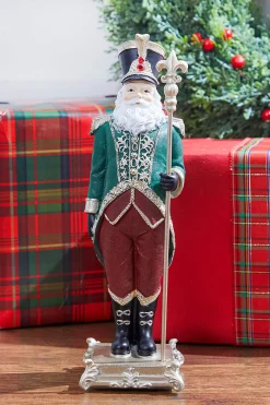 Decorator's Warehouse Christmas Accents^13” Resin Elegant Santa Soldier Figure