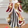 Decorator's Warehouse Christmas Accents^11" Resin Elegant Santa With Sack/List