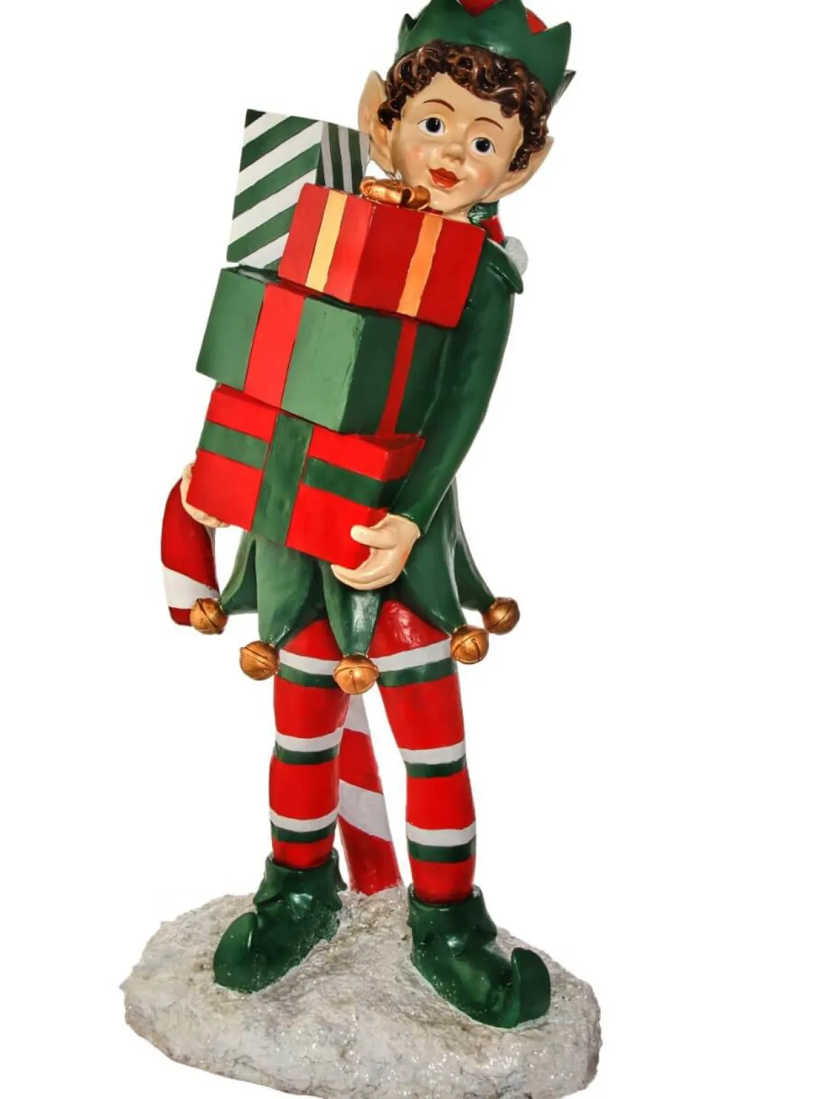 Decorator's Warehouse Christmas Resin^48" Resin Elf Holding Packages