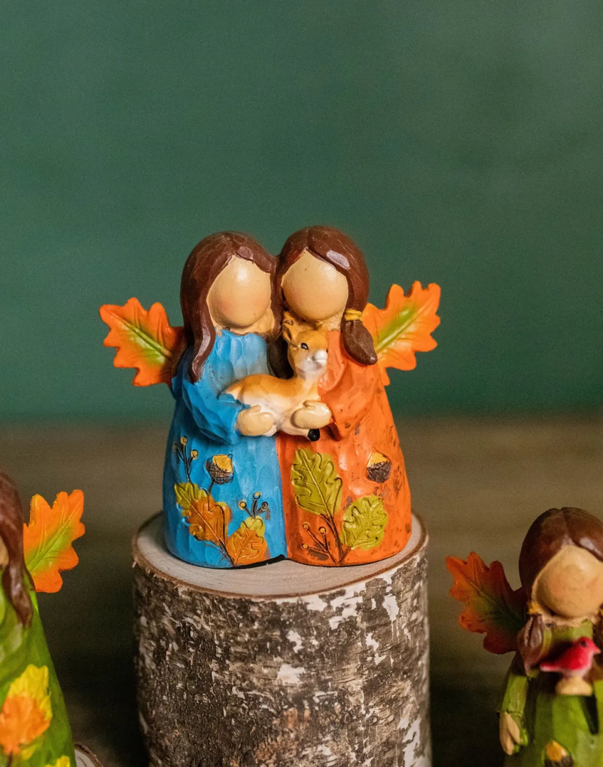 Decorator's Warehouse Christmas Accents^3" Resin Forest Angel Friends