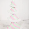 Decorator's Warehouse Christmas Accents^11.6” Resin Pastel Peppermint Layer Tree