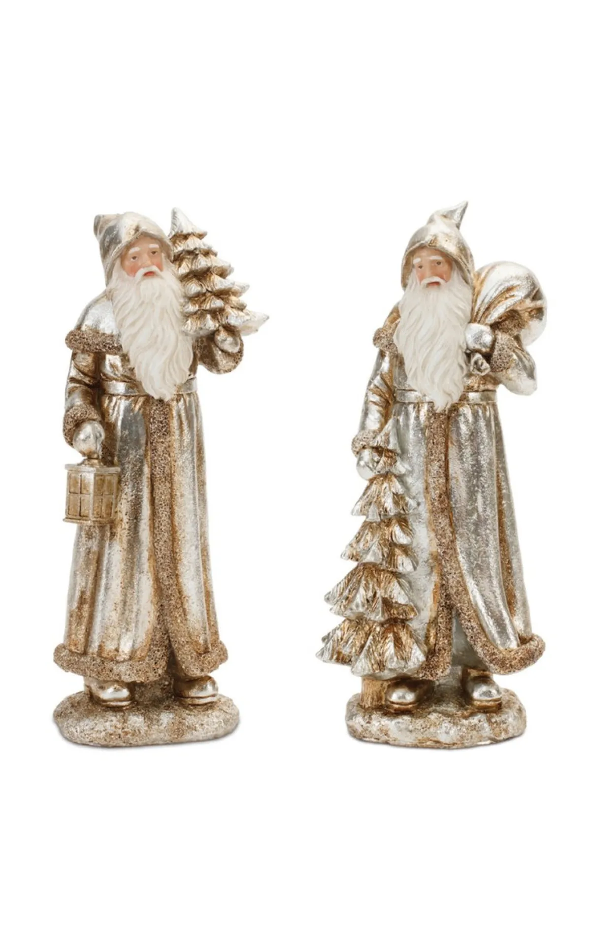 Decorator's Warehouse Christmas Accents^12.25” Resin Rustic Santa
