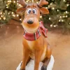 Decorator's Warehouse Christmas Resin^38" Resin Sitting Whimsical Reindeer