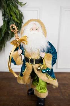 Decorator's Warehouse Christmas Accents^18” Santa Figure - Blue Coat