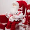 Decorator's Warehouse Christmas Accents^14” Santa In Chair With Bears