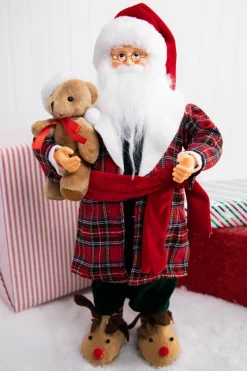 Decorator's Warehouse Christmas Accents^18" Santa In Pajamas Figurine