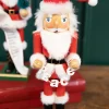 Decorator's Warehouse Christmas Accents^15" Santa Nutcracker With Peace Garland