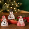 Decorator's Warehouse Christmas Accents^6" Santa/Snowman Decoration