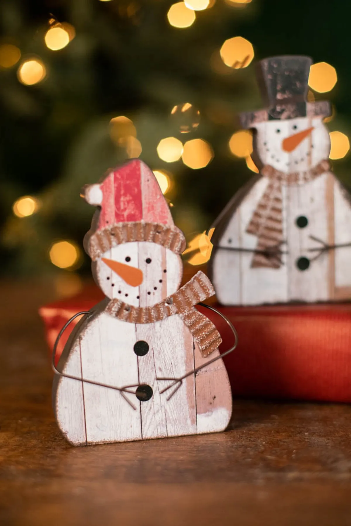 Decorator's Warehouse Christmas Accents^6" Santa/Snowman Decoration