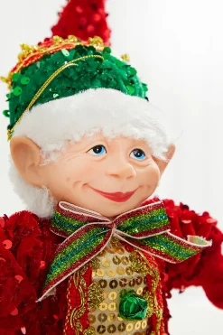 Decorator's Warehouse Christmas Accents^17" Sequin Bendable Elf