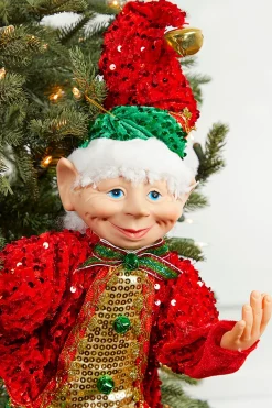 Decorator's Warehouse Christmas Accents^30" Sequin Bendable Elf