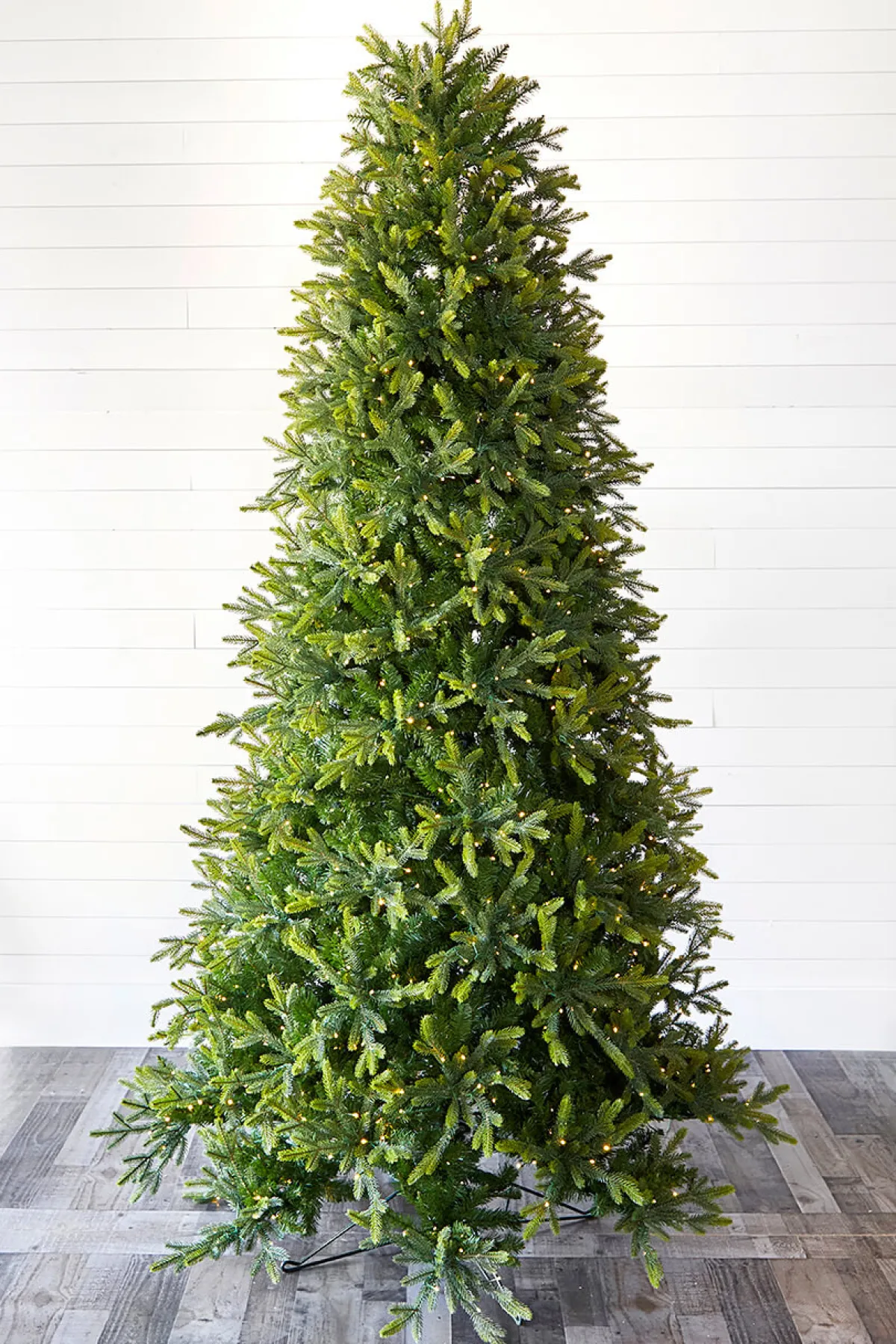Decorator's Warehouse Christmas Trees|Christmas Trees^9' Slim Trinity Pine Artificial Christmas Tree With 1150 Color-Changing Lights
