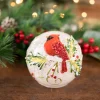 Decorator's Warehouse Christmas Accents^4” Small Glass Light Up Cardinal Décor