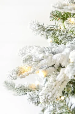 Decorator's Warehouse Christmas Trees|Christmas Trees^7.5' Snowcrest Pencil Pine Artificial Christmas Tree With 500 Color-Changing Lights