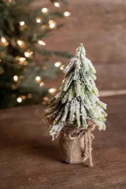 Decorator's Warehouse Christmas Accents^9" Snowy Pine Tree