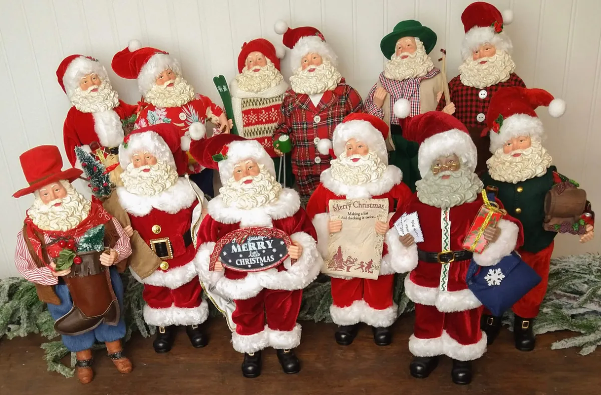 Decorator's Warehouse Christmas Accents^12” Standing Santa - The Nicholas Collection