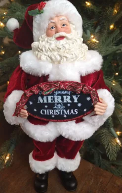 Decorator's Warehouse Christmas Accents^12” Standing Santa - The Nicholas Collection
