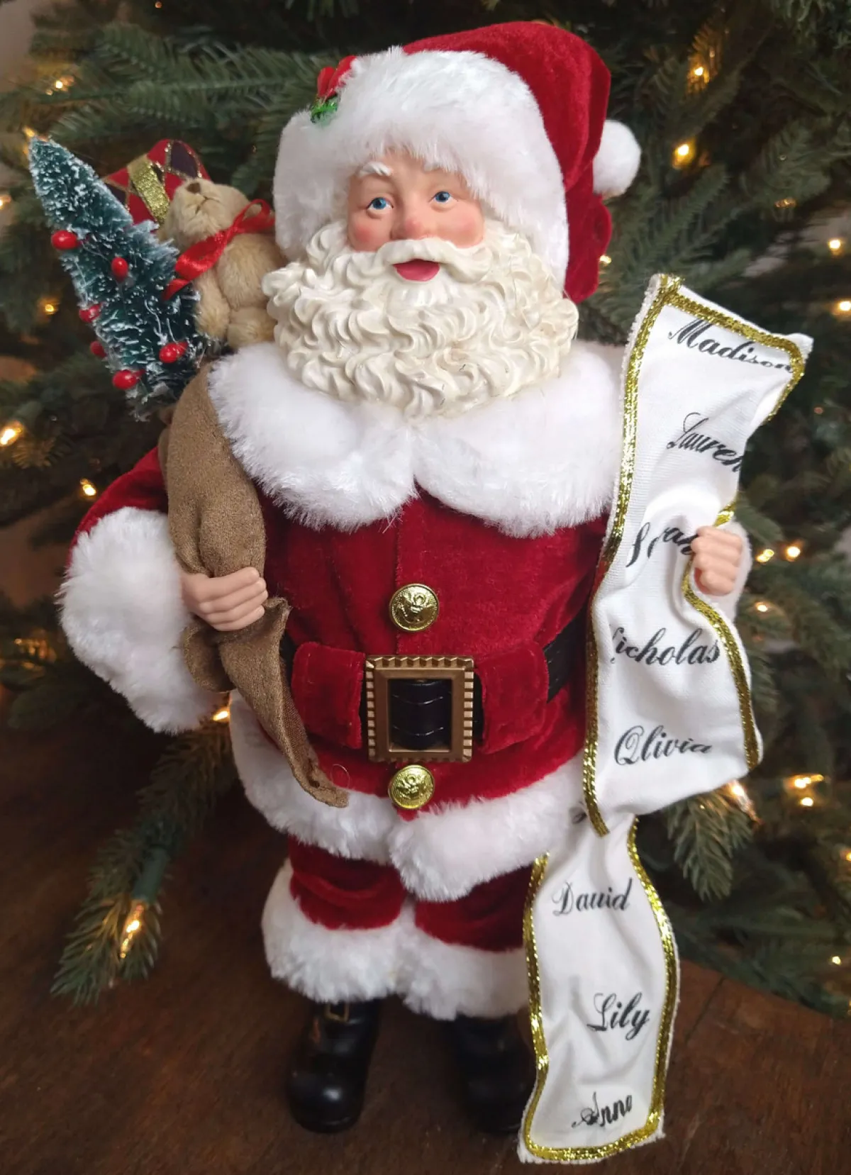 Decorator's Warehouse Christmas Accents^12” Standing Santa - The Nicholas Collection