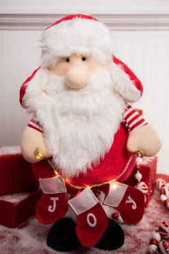 Decorator's Warehouse Christmas Accents^20-36” Telescope Long Leg Light Up Santa Figure